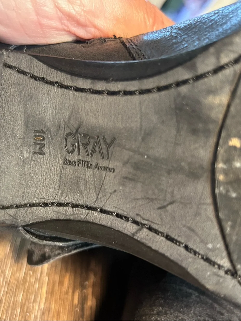 Gray Sals fifth Avenue Motto boots size 10